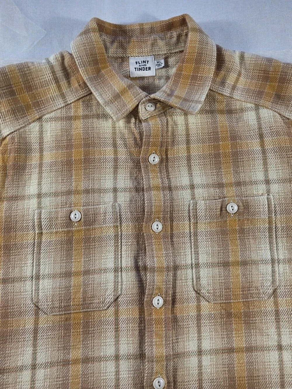Flint and Tinder Plaid Flannel Work Shirt XL Huckberry